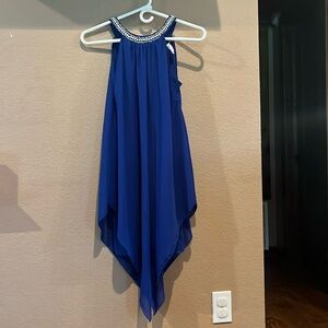 Kim Cline blue dress